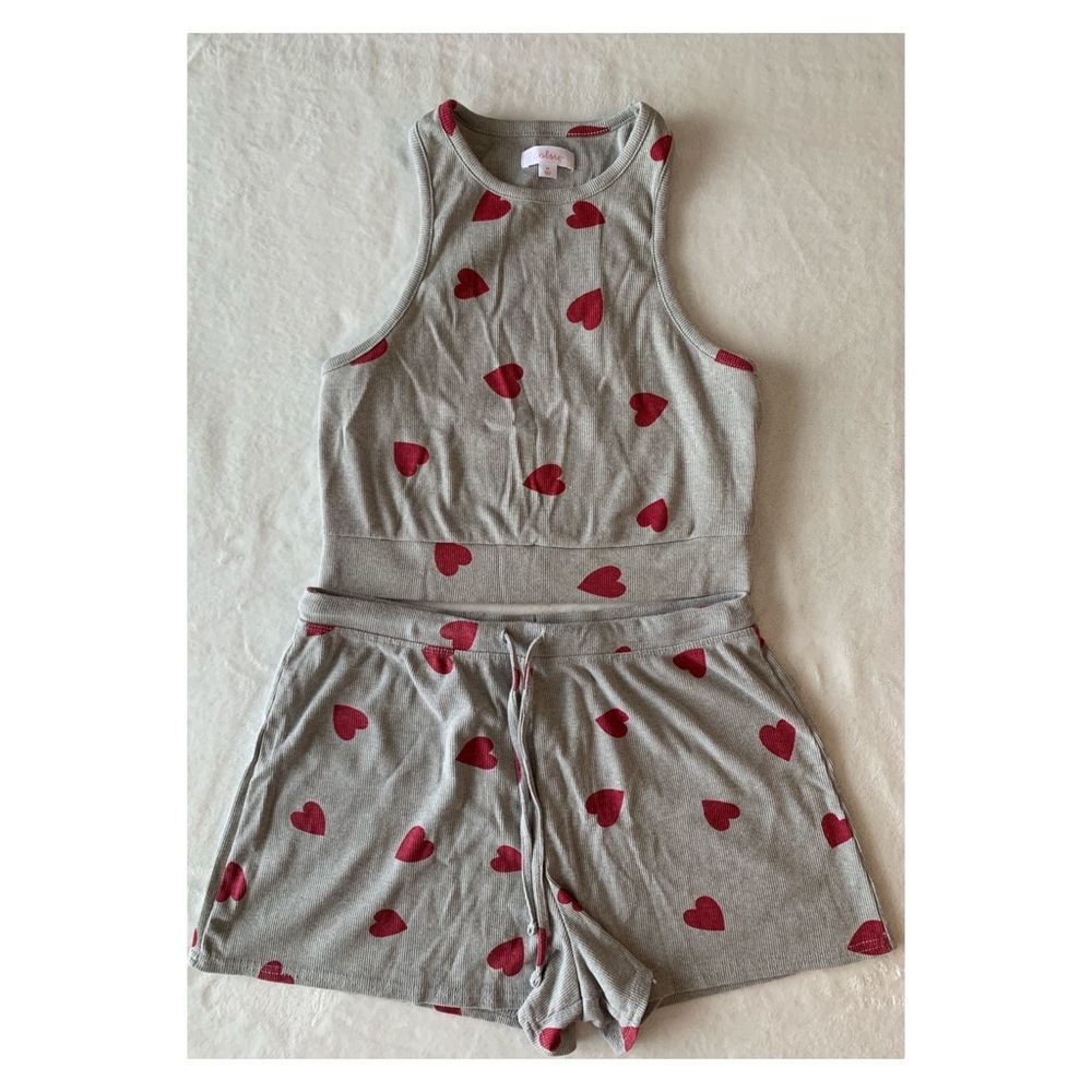 Colsie Gray and Heart Loungewear